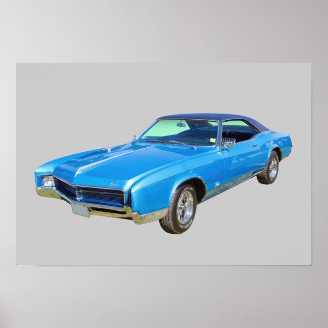 1967 Buick Riviera Muscle Car Poster (Front)