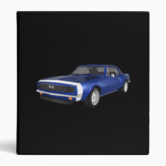 1967 Camaro Muscle Car: Blue Finish: Binder
