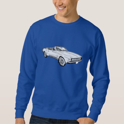1967 Camaro muscle Car Illustration Sweatshirt