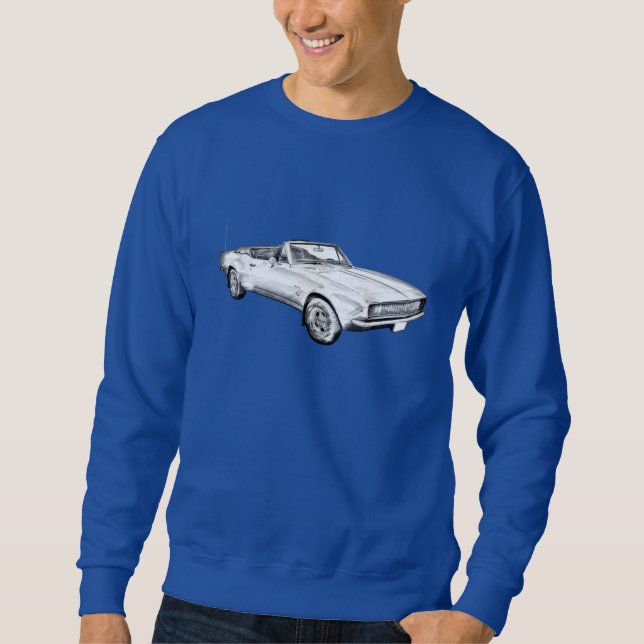 1967 Camaro muscle Car Illustration Sweatshirt (Front)