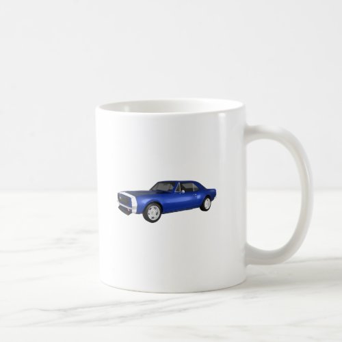 1967 Camaro SS: Blue Finish: 3D Model: Coffee Mug