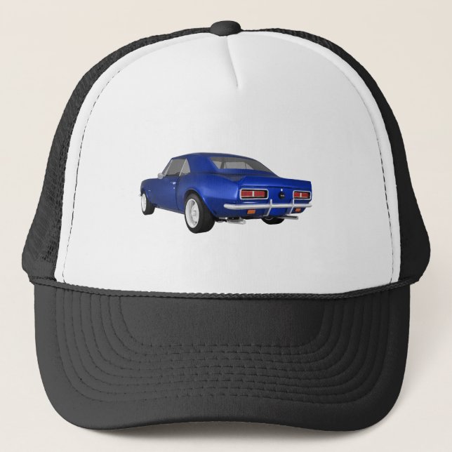1967 Camaro SS: Blue Finish: 3D Model: Trucker Hat (Front)