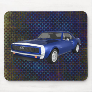 1967 Camaro SS: Blue Finish: Mousepad