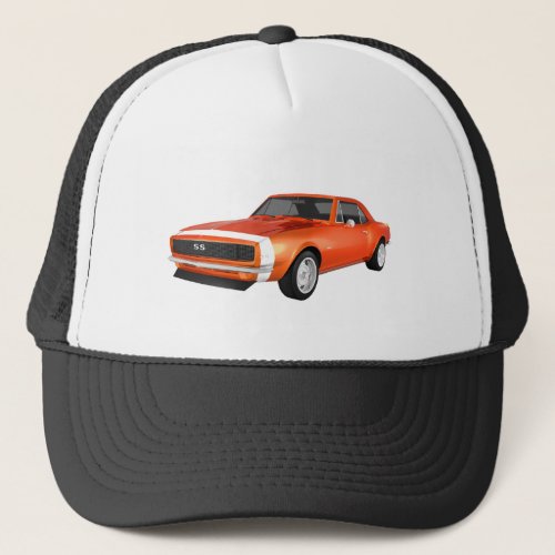 1967 Camaro SS: Orange Finish: 3D Model: Trucker Hat
