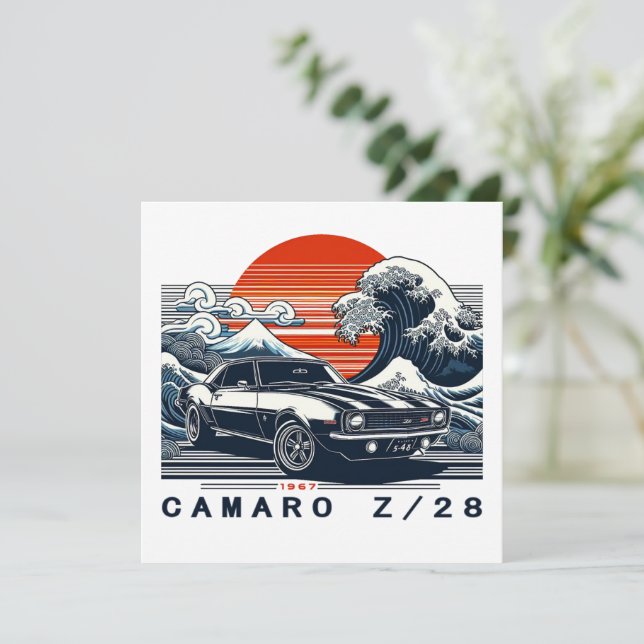 1967 Camaro Z28 Holiday Card (Standing Front)