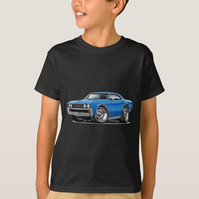 1967 Chevelle Blue Car T-Shirt (Front)
