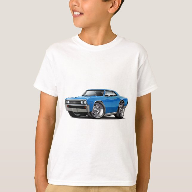 1967 Chevelle Blue Car T-Shirt (Front)