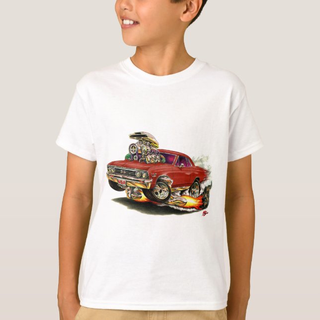 1967 Chevelle Maroon Car T-Shirt (Front)