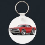 1967 Chevelle Red Car Keychain<br><div class="desc">Keychain Template</div>