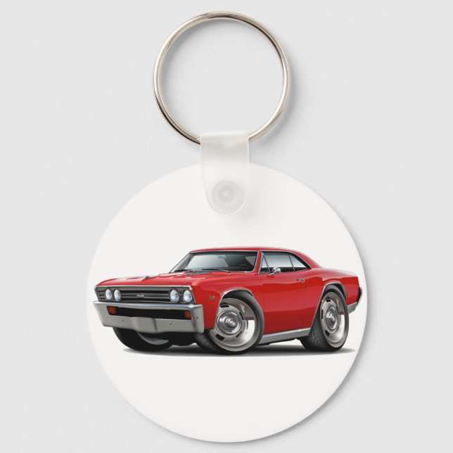 1967 Chevelle Red Car Keychain (Front)