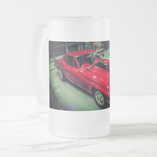 1967 Chevrolet Corvette L88 Frosted Glass Beer Mug (Front Left)