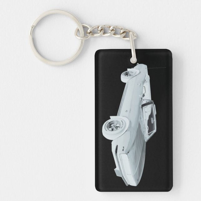 1967 Chevy Camaro RS Muscle Car Pop Art Keychain (Front)