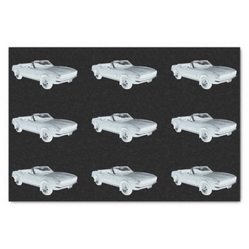 1967 Chevy Camaro RS Muscle Car Pop Art Tissue Paper