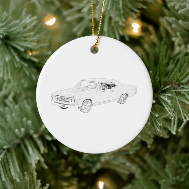 1967 Chevy Chevelle Ceramic Ornament (Tree)