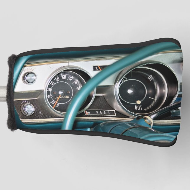 1967 Classic Car Dashboard Golf Head Cover (Front)