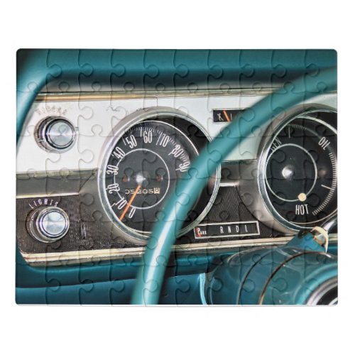 1967 Classic Car Dashboard Jigsaw Puzzle