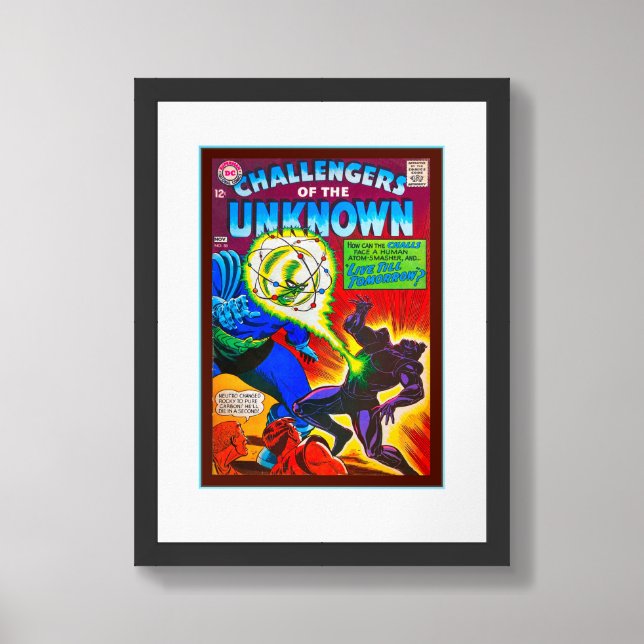 1967 COMIC BOOK COVER ART, SCIENCE FICTION FRAMED ART (Framed Front)