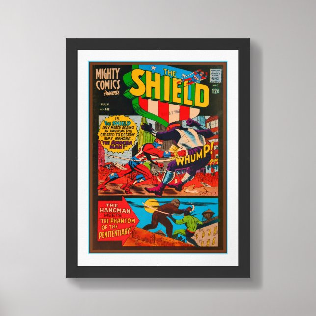 1967 COMIC BOOK COVER ILLUSTRATION FRAMED ART (Framed Front)