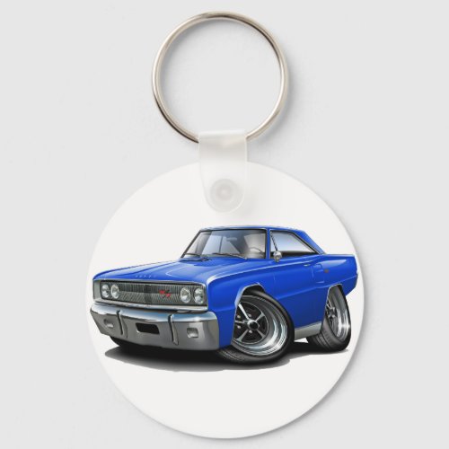1967 Coronet RT Blue Car Keychain