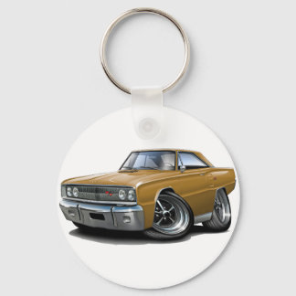 1967 Coronet RT Gold Car Keychain