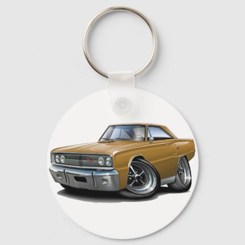 1967 Coronet RT Gold Car Keychain