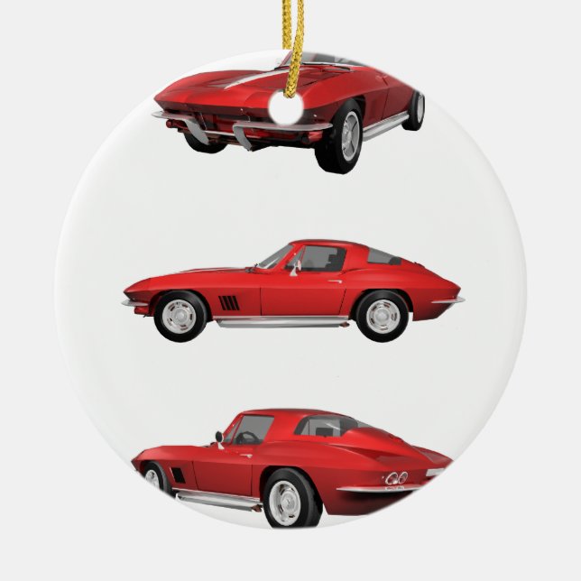 1967 Corvette C2 Ceramic Ornament (Front)