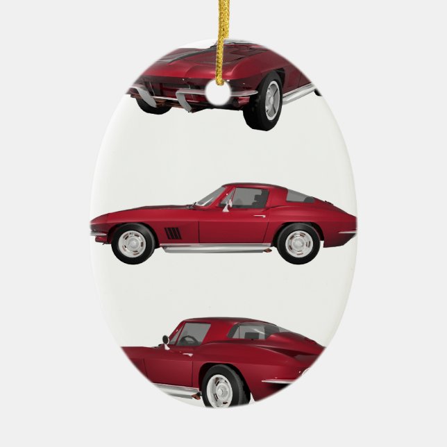 1967 Corvette C2: Ceramic Ornament (Front)