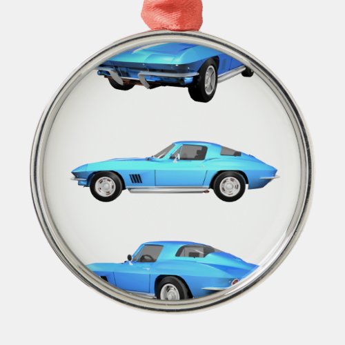 1967 Corvette C2 Metal Ornament