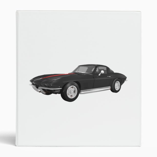 1967 Corvette Sports Car: Black Finish: Binder (Front)