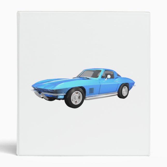 1967 Corvette Sports Car: Blue Finish: Binder (Front)