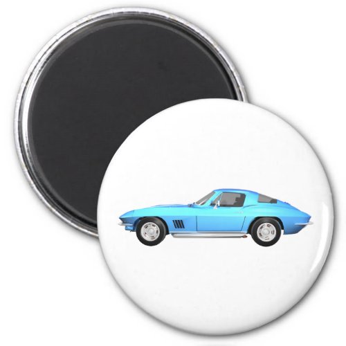 1967 Corvette Sports Car Blue Finish Magnet