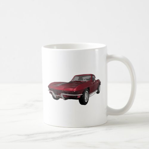 1967 Corvette Sports Car Candy Apple Finish Coffee Mug