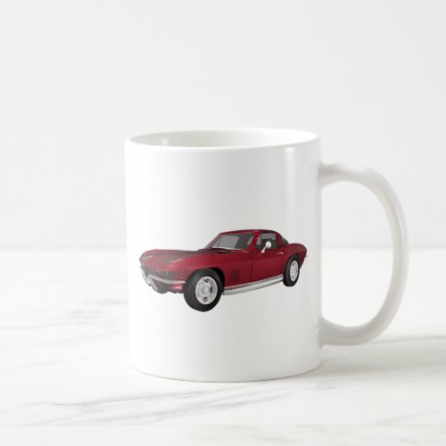 1967 Corvette Sports Car Candy Apple Finish Coffee Mug