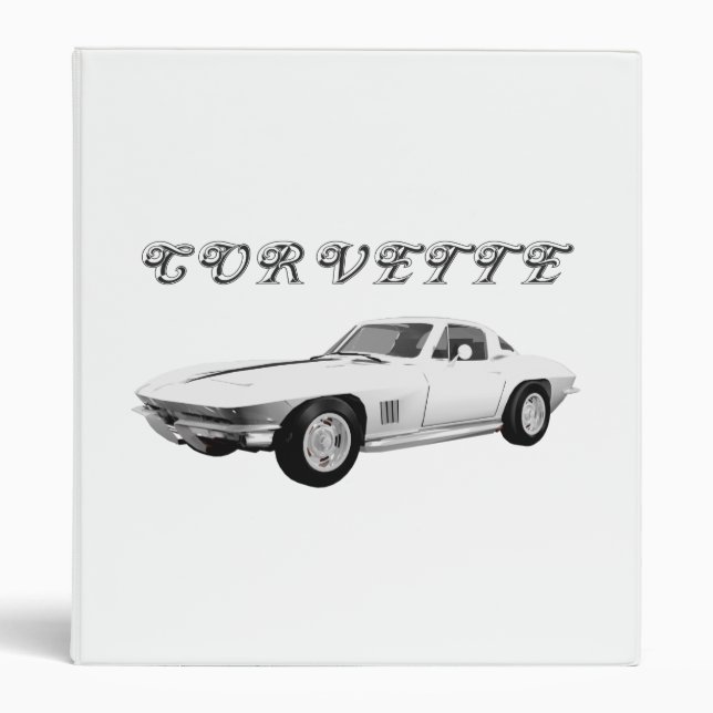 1967 Corvette Sports Car: White Finish: Binder (Front)