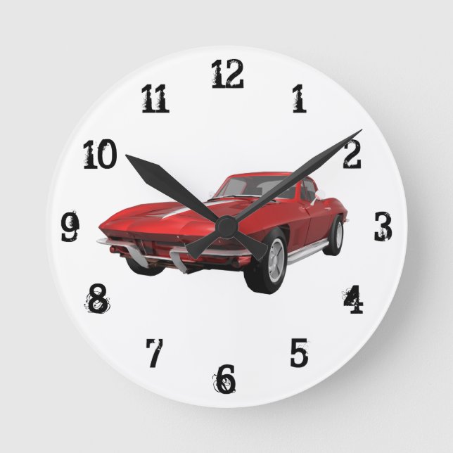 1967 Corvette: Wall Clock (Front)