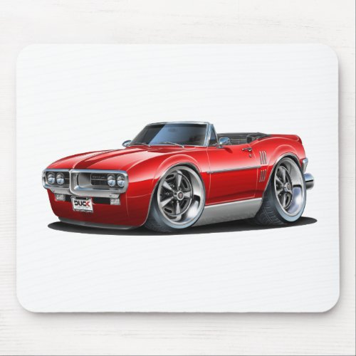 1967 Firebird Red Convertible Mouse Pad