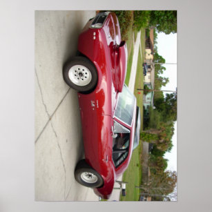 1967 Flame Red SS 396 Camaro Poster