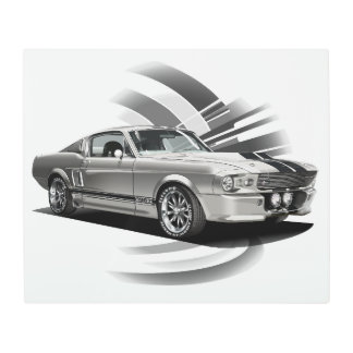 1967 GT Muscle Metal Print