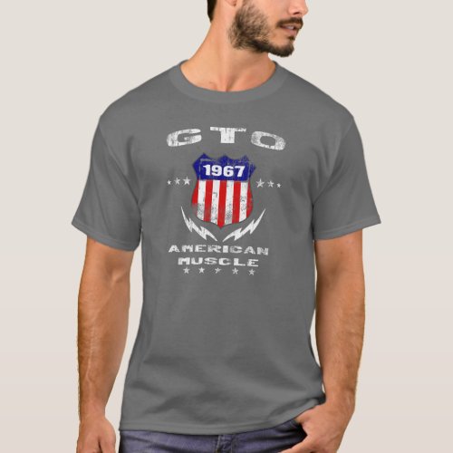 1967 GTO American Muscle v3 T_Shirt