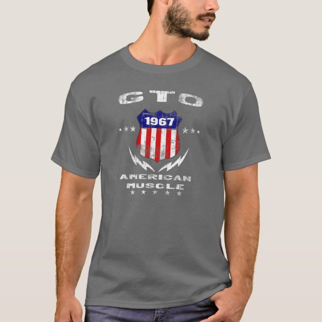 1967 GTO American Muscle v3 T-Shirt (Front)