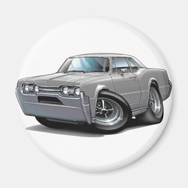 1967 Olds Cutlass Grey Car Magnet (Front)