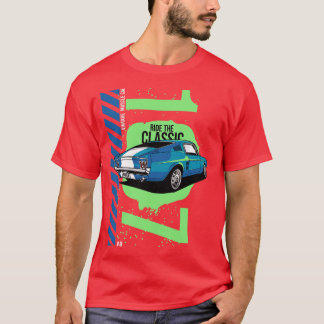 1967 Patriotic American V8 Muscle Pony Mustang 1 T-Shirt