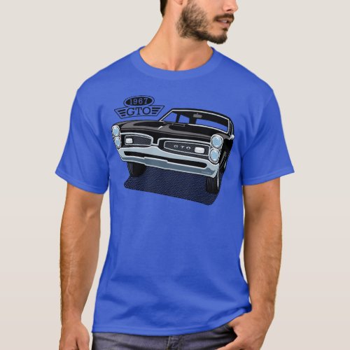 1967 Pontiac GTO Black T_Shirt