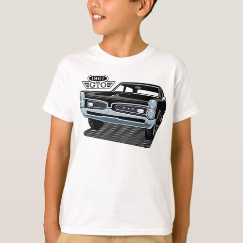 1967 Pontiac GTO Black T-Shirt