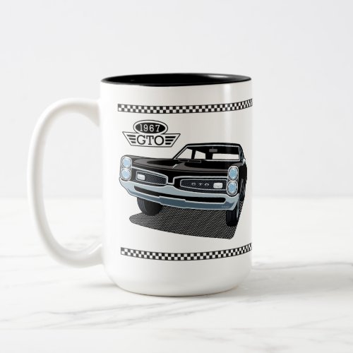 1967 Pontiac GTO Black Two_Tone Coffee Mug