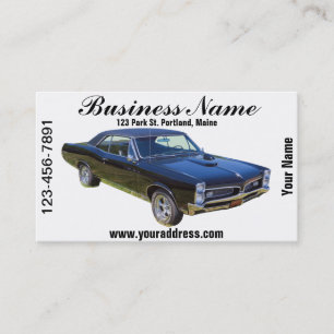 1967 Pontiac GTO Muscle Car Business Card