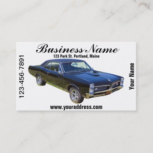 1967 Pontiac GTO Muscle Car Business Card