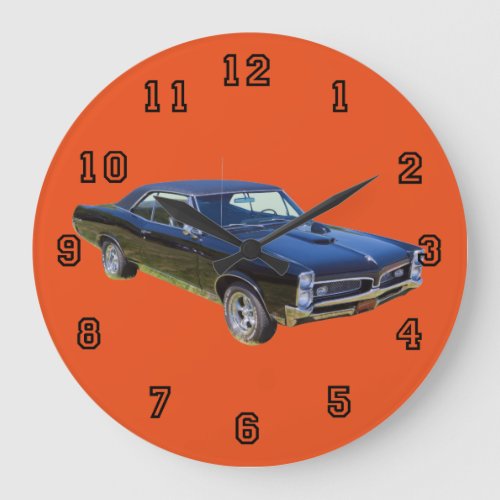 1967 Pontiac GTO Muscle Car Large Clock