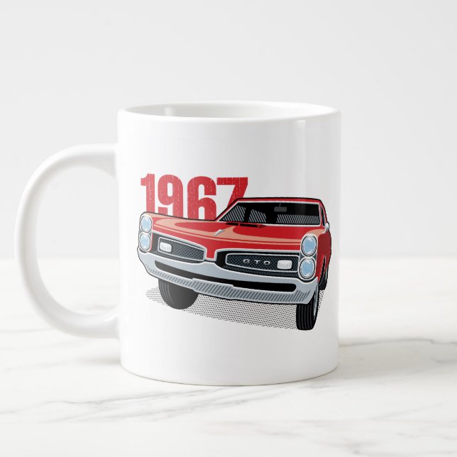 1967 Pontiac GTO Red Giant Coffee Mug (Left)