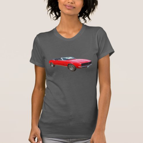1967 red convertible Camaro Muscle Car T-Shirt
